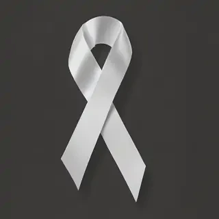 white ribbon png