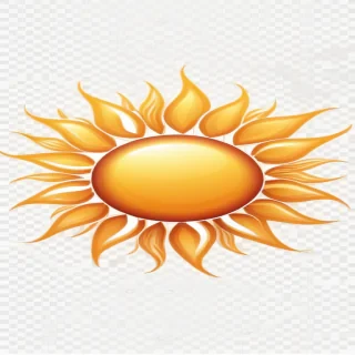 sun clipart transparent background
