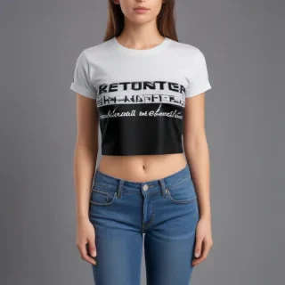crop top shirt mockup