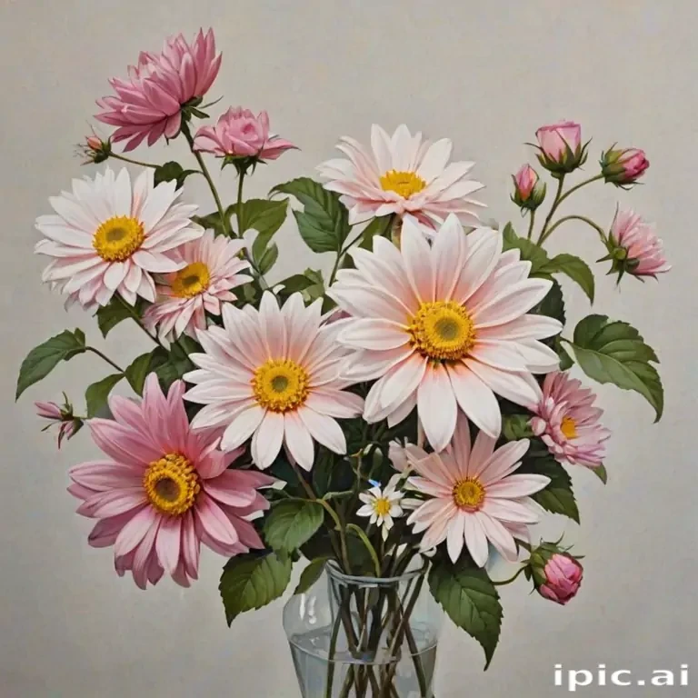 aesthetic flower painting