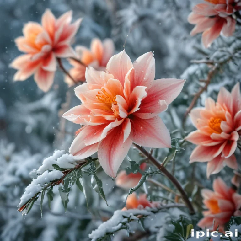 winter flower wallpaper background
