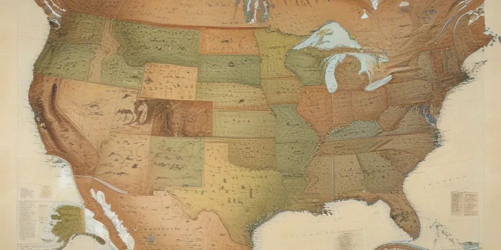 united states map