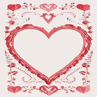 heart border png aesthetic