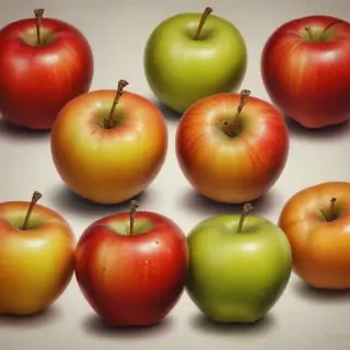 drawings of apples