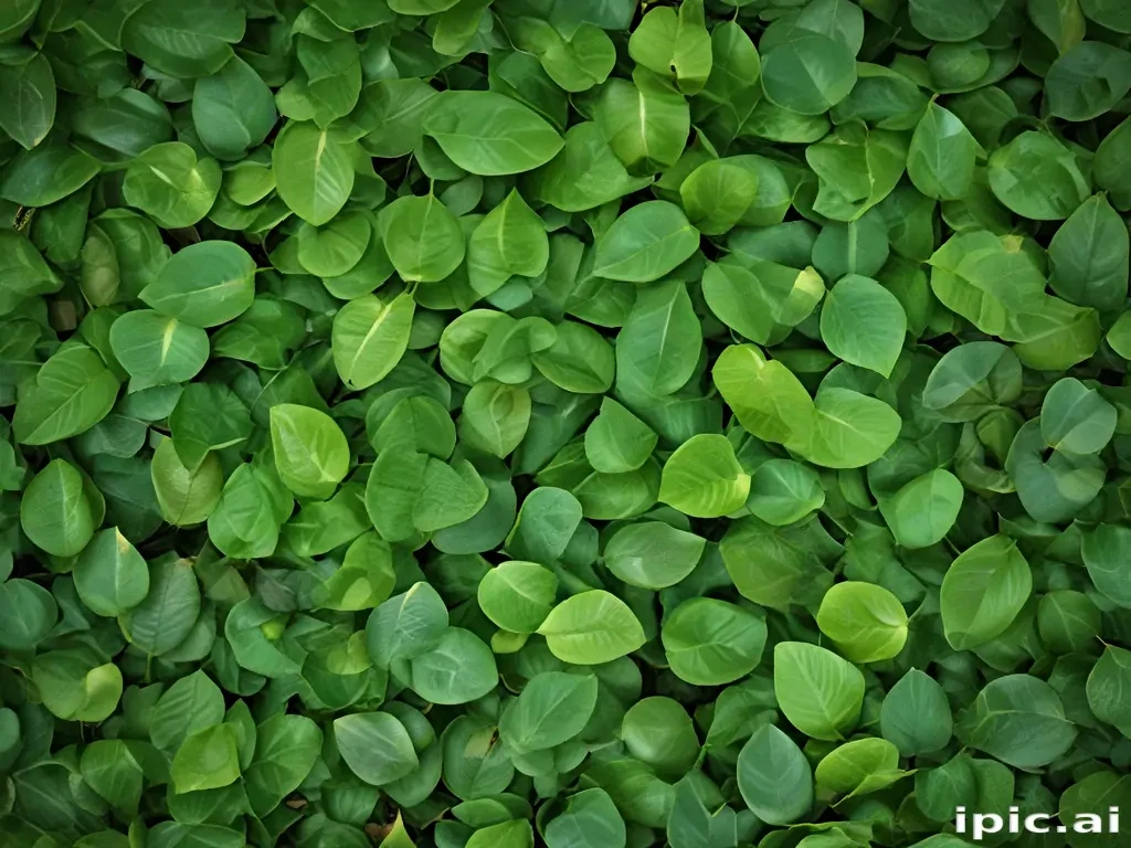 green leaves background