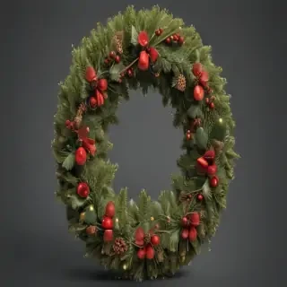 christmas wreath transparent