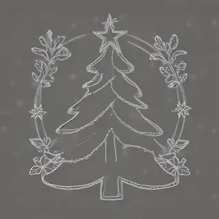 christmas outline