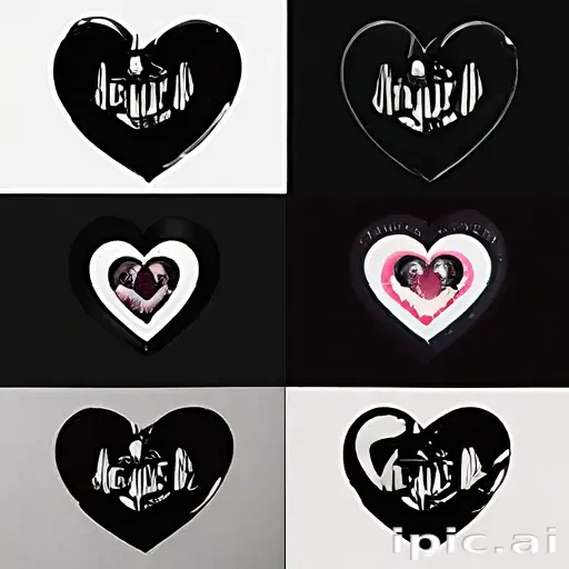 black heart aesthetic