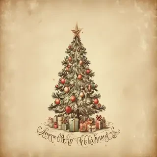 vintage merry christmas