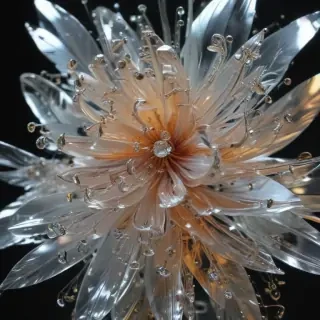 sparkling transparent