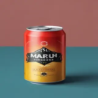beer can mockup