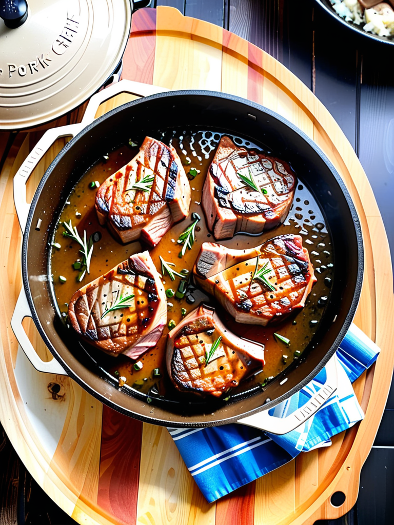 pork chops in a dutch oven