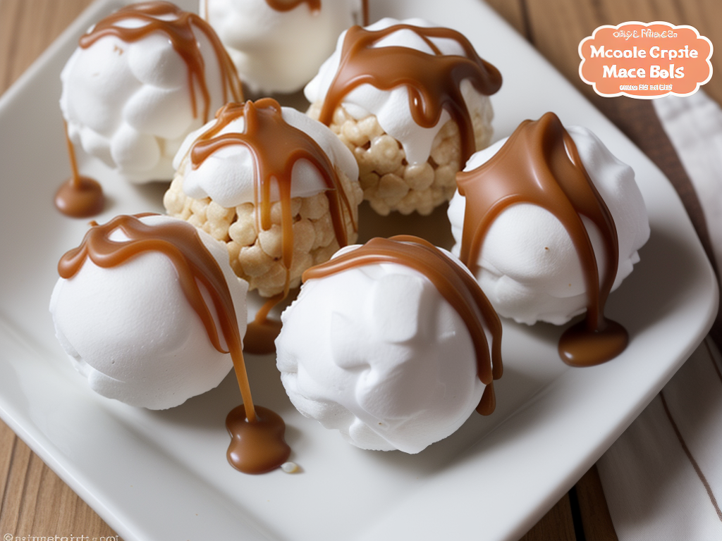 rice krispie marshmallow balls caramel