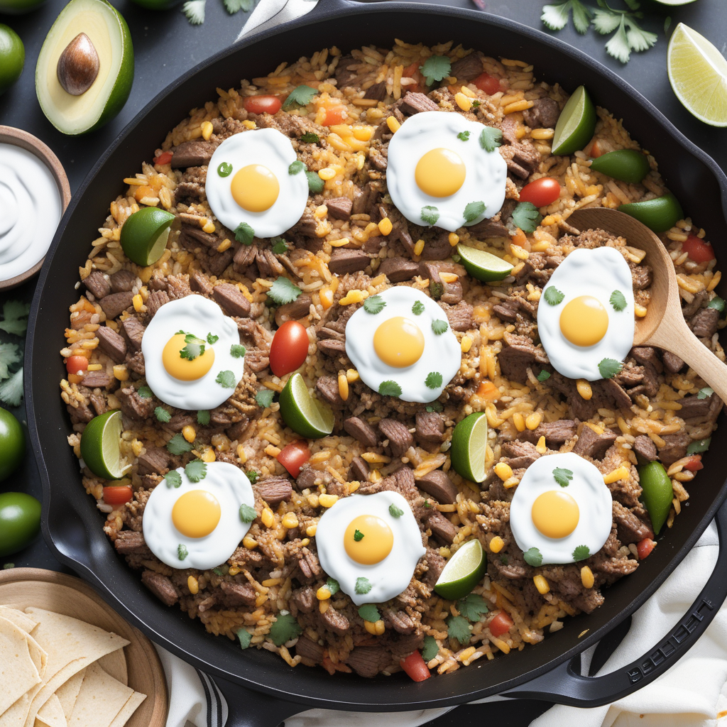mexican beef n rice skillet