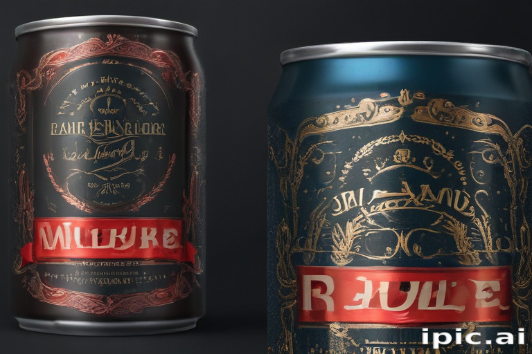 Artfully Designed Beverage Cans Featuring Intricate Patterns and Bold ...