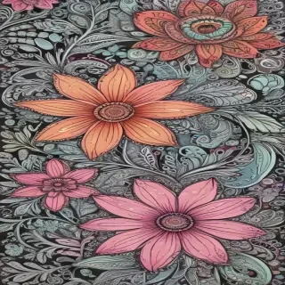 flower doodle art