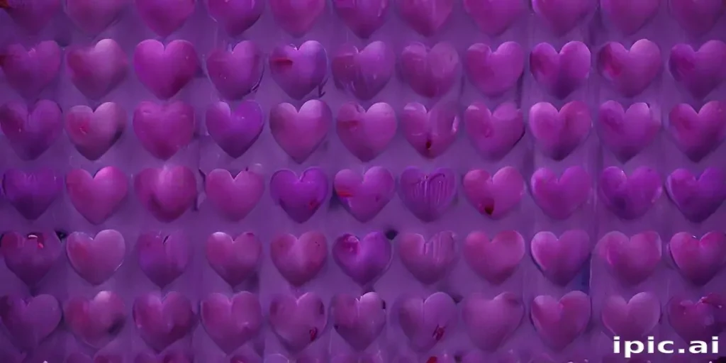 purple heart pattern wallpaper