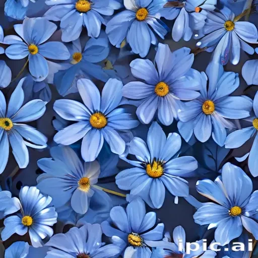 blue flowers background