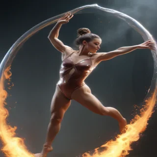 transparent gymnast