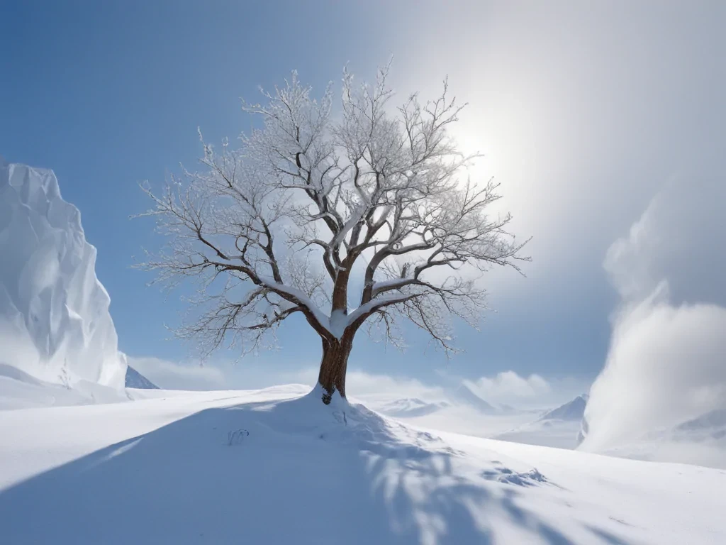 transparent snow
