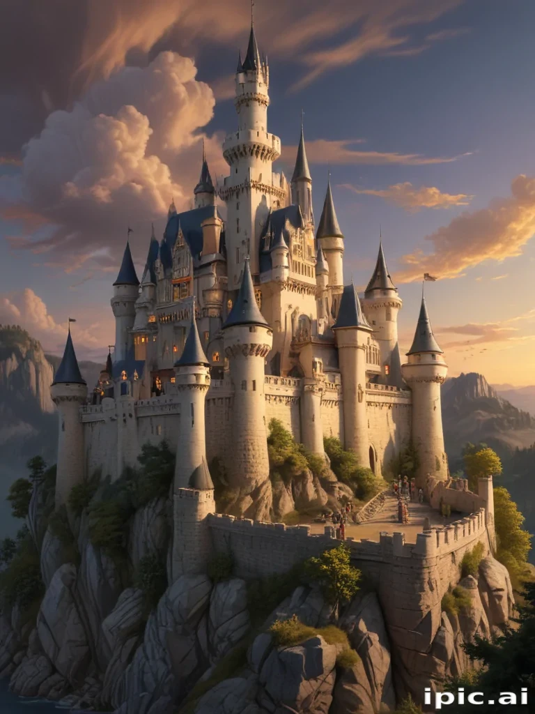 cartoon of castle
