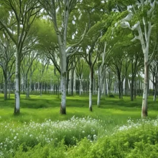white and green background