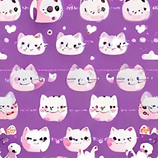 kawaii cute purple wallpaper