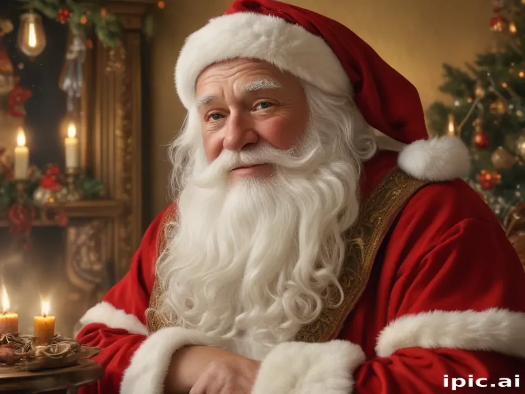 images of vintage santa