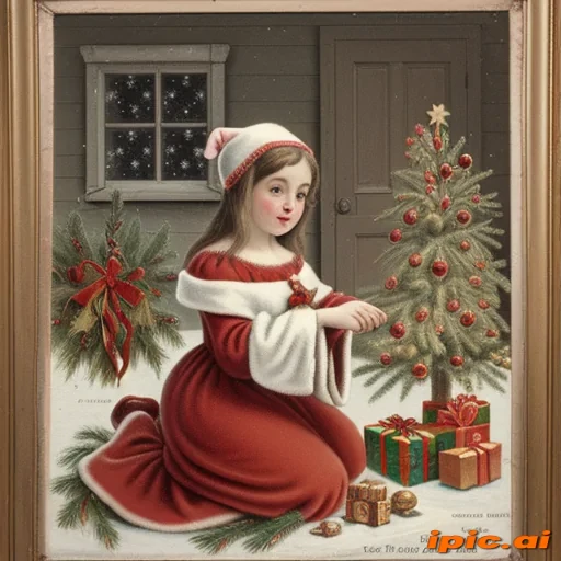 antique christmas images
