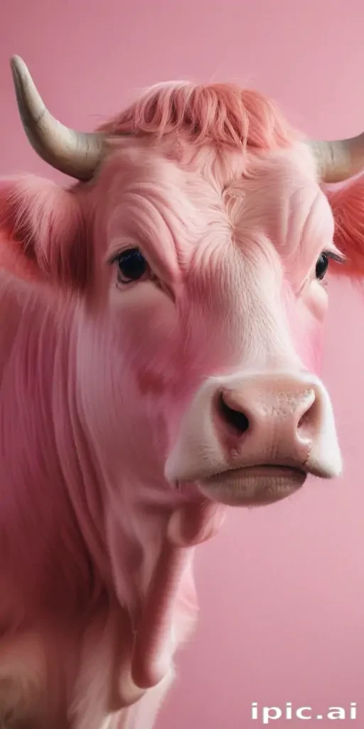 pink cow wallpaper