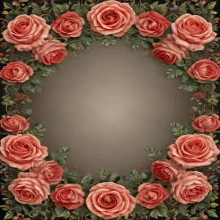 rose border png