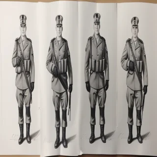 military drawing