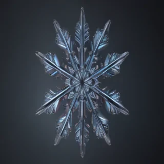 transparent snowflake