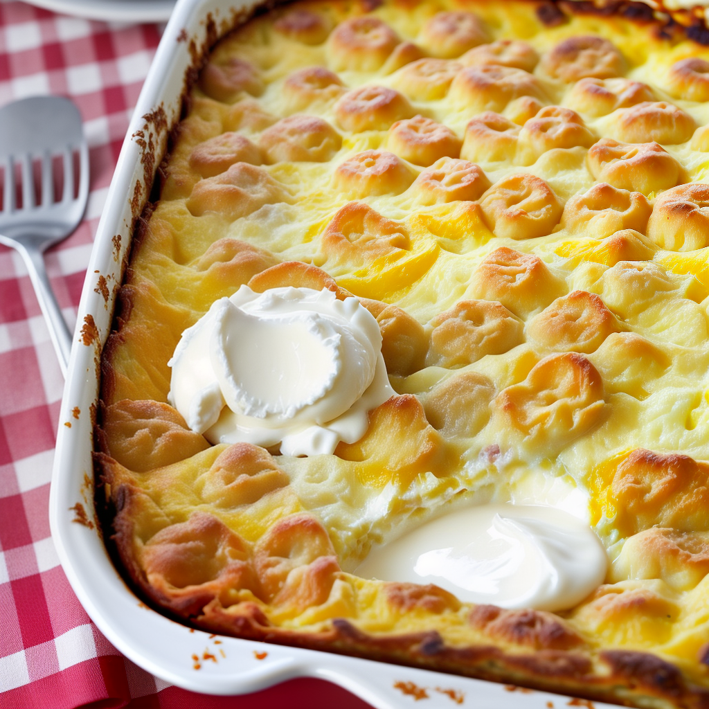breakfast casserole with cream cheese