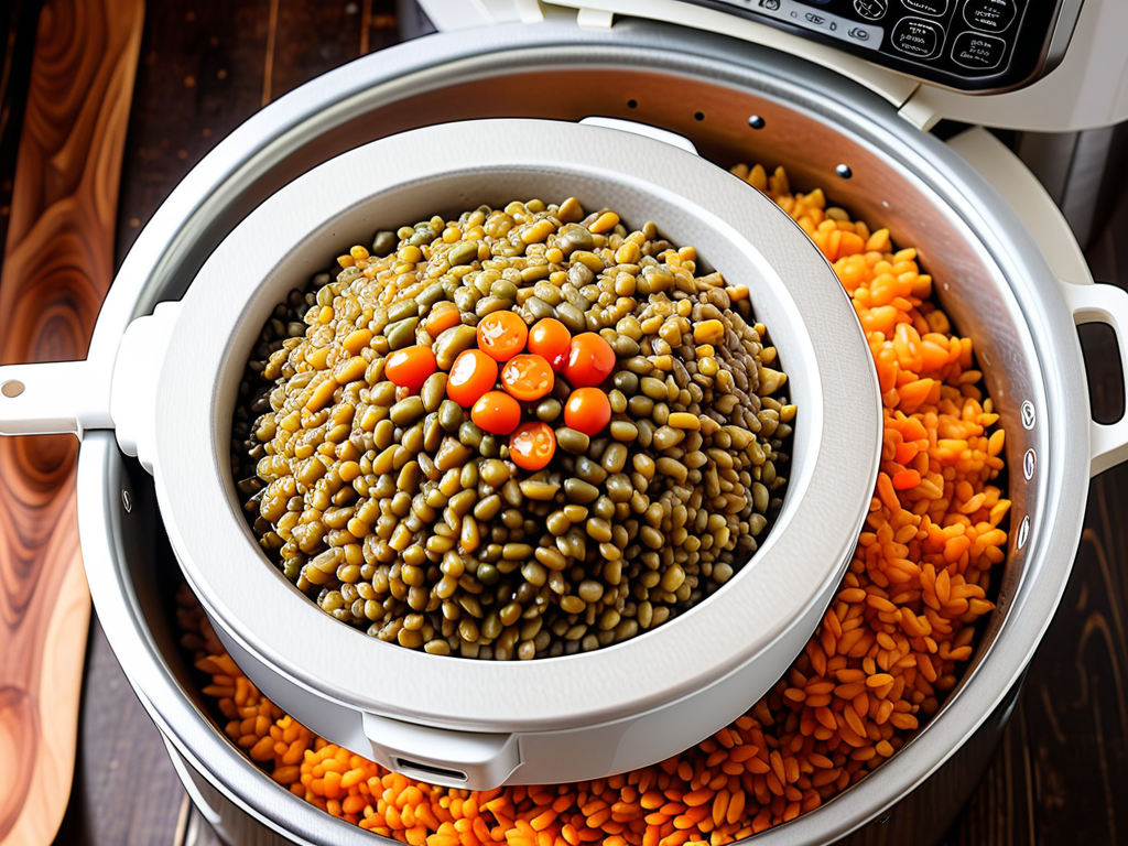 cook lentils in a rice cooker