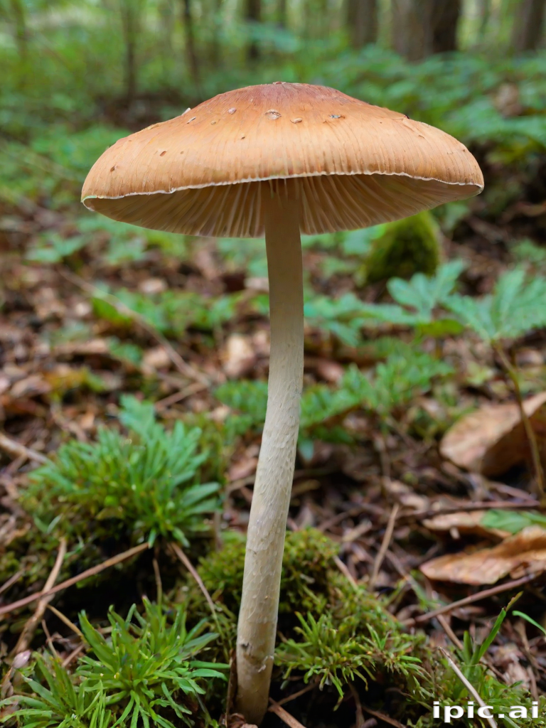 thin stemmed mushroom