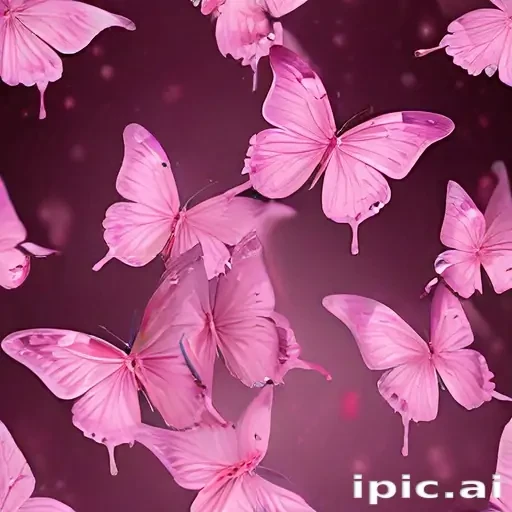 images of pink butterflies