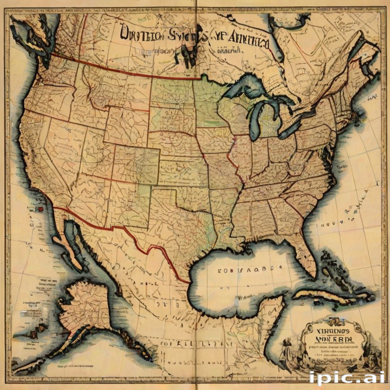 map of united states of america