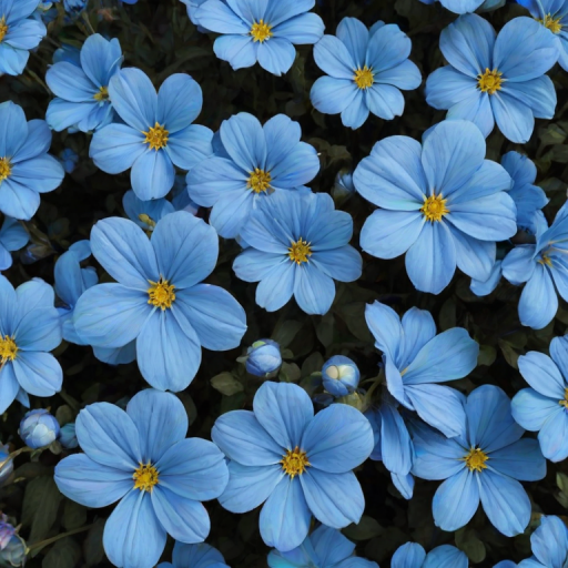 blue flowers aesthetic