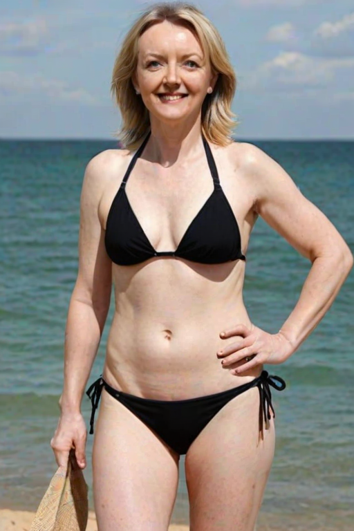 liz truss in bikini