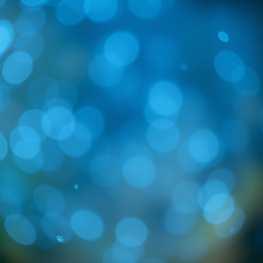 Create an abstract background featuring a blue bokeh effect with bright particles, soft focus, using a Canon EOS R5, 50mm lens, aperture f/1.8, ISO 100, shutter speed 1/125s, natural light.