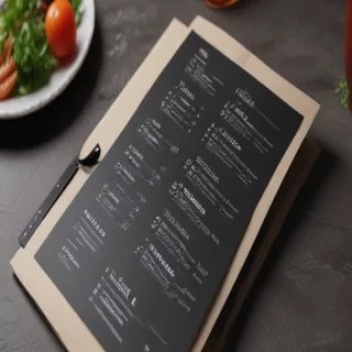restaurant menu mockup