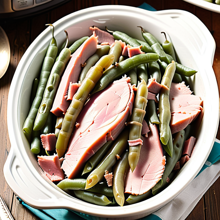 crockpot ham and green beans