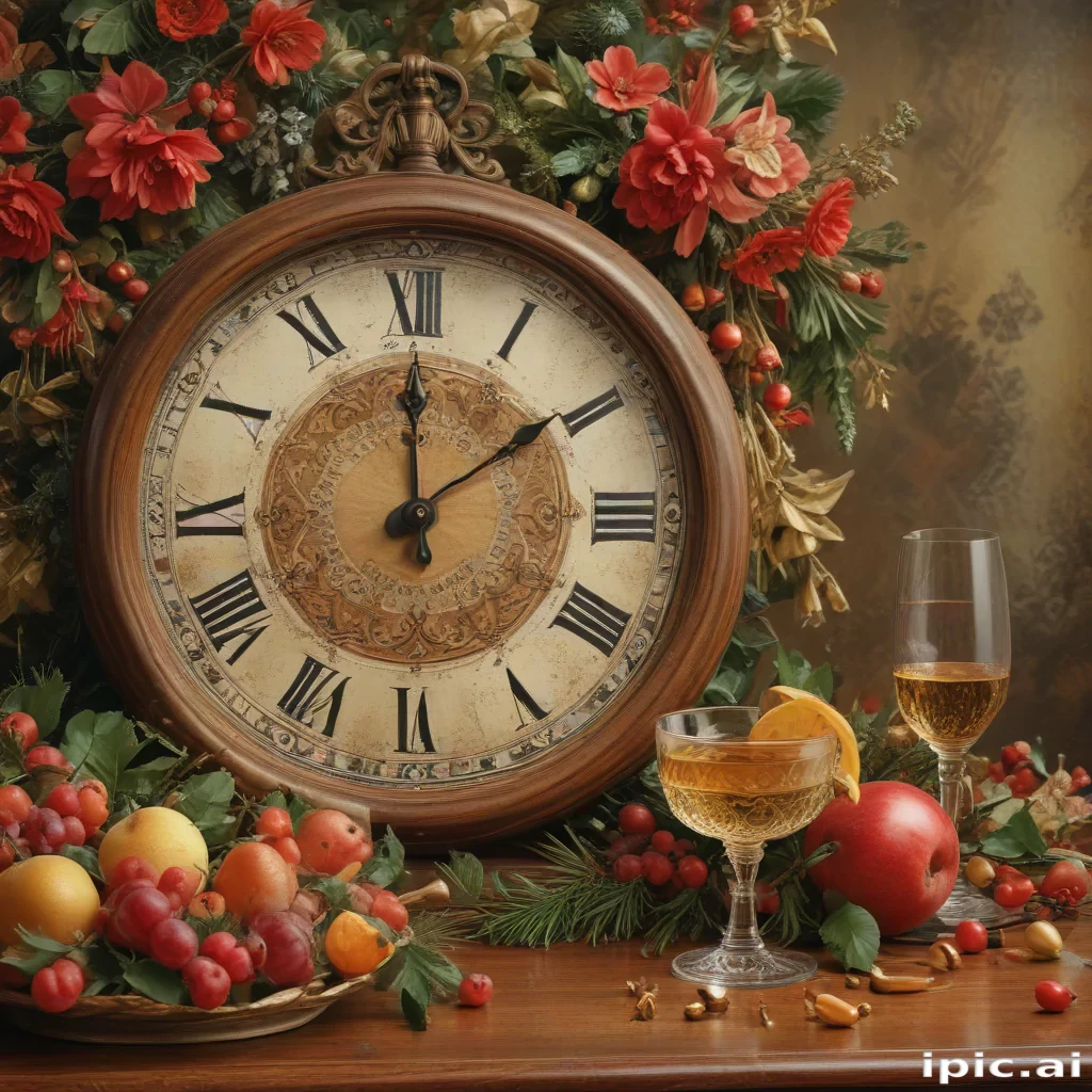 vintage new years images