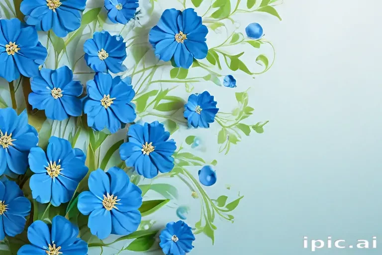 background blue flower