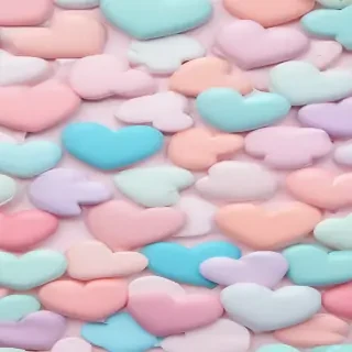 pastel heart wallpaper