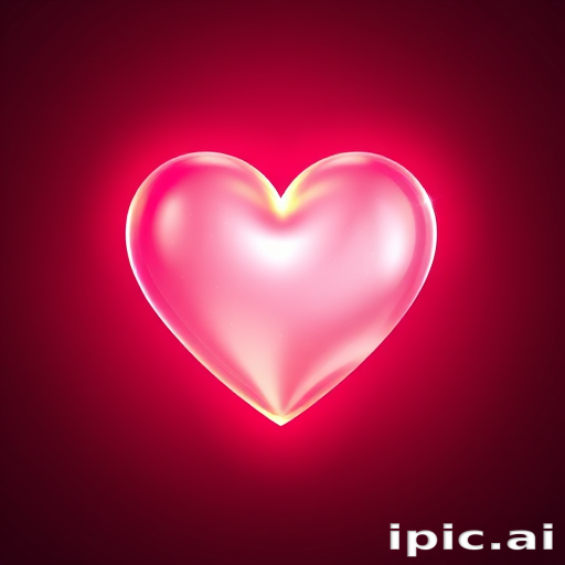 glow heart png
