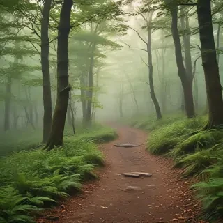 beautiful magical forest background