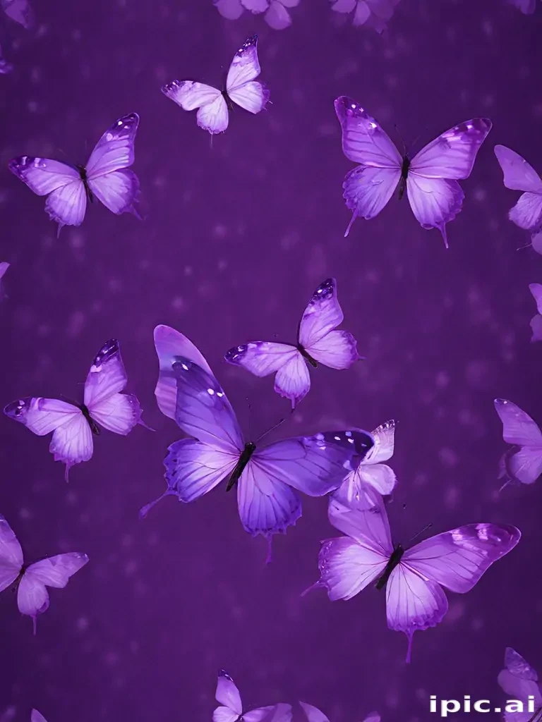 purple wallpapers butterfly