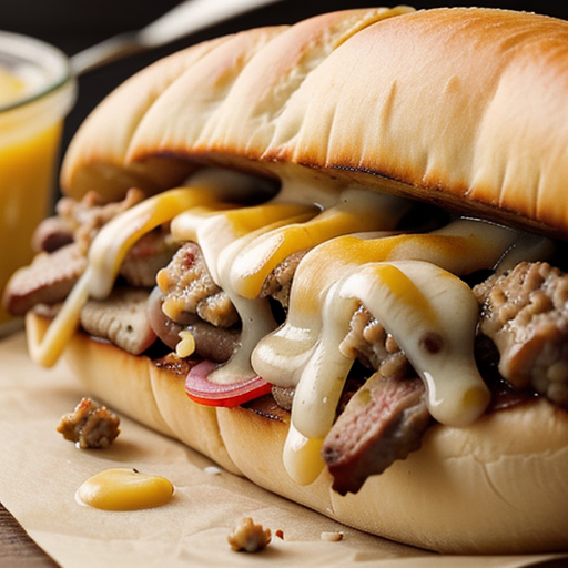 philly cheese steak with ground beef